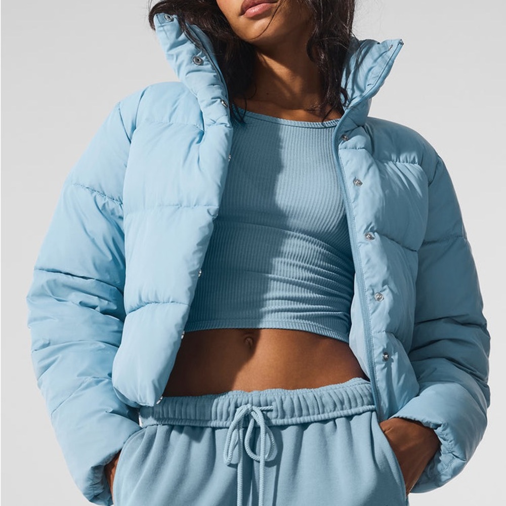 Women's Blue Puffer Jacket